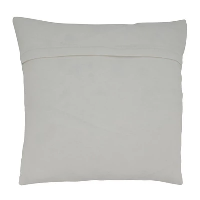 Saro Lifestyle Saro Lifestyle Cotton Pillow Cover With Beaded Flowers, Multi, 16" 1 Saro Lifestyle Saro Lifestyle Cotton Pillow Cover With Beaded Flowers, Multi, 16"