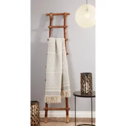 50"x60" Chunky Fringe Striped Design Throw Blanket Gray - Saro Lifestyle 5 50"x60" Chunky Fringe Striped Design Throw Blanket Gray - Saro Lifestyle -Winter Glow Store GUEST 4540795d b418 443f ad6d 1533d191302a