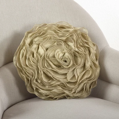 Saro Lifestyle Rose Design Throw Pillow 10 Saro Lifestyle Rose Design Throw Pillow - Image 10