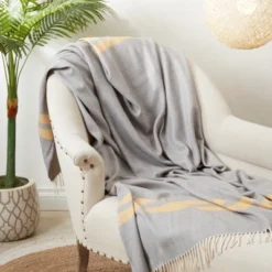 Saro Lifestyle Trendy Stripe And Herringbone Fringed Throw 5 Saro Lifestyle Trendy Stripe And Herringbone Fringed Throw -Winter Glow Store GUEST 479711f0 f0df 4e27 8d06 1b9b2f89c984