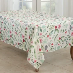 Saro Lifestyle Holiday Tablecloth With Christmas Foliage And Candy Canes 12 Saro Lifestyle Holiday Tablecloth With Christmas Foliage And Candy Canes -Winter Glow Store GUEST 47e7ebc5 042b 41b0 b61e 73355856608c