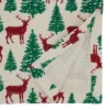 Saro Lifestyle Deer And Christmas Trees Design Table Runner