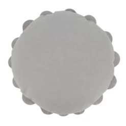 Flower Design Round Throw Pillow - Saro Lifestyle -Winter Glow Store GUEST 4b23f31c 15aa 41ac 92b8 c2cdadbd4ffb