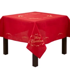 Saro Lifestyle Merry Christmas Embroidered Design Tablecloth 9 Saro Lifestyle Merry Christmas Embroidered Design Tablecloth -Winter Glow Store GUEST 4c3422ef ff59 484c b95b 10b9de95bb43