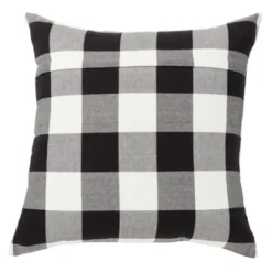 Saro Lifestyle Buffalo Plaid Decorative Pillow Cover