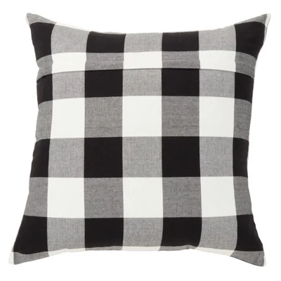 Saro Lifestyle Buffalo Plaid Decorative Pillow Cover 1 Saro Lifestyle Buffalo Plaid Decorative Pillow Cover