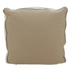 Saro Lifestyle Two-Tone Pouf, 20"x20"x14" Square, Natural