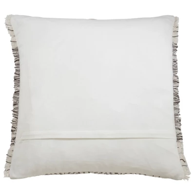 22"x22" Oversize Kantha Stitched Square Throw Pillow Cover Gray - Saro Lifestyle 1 22"x22" Oversize Kantha Stitched Square Throw Pillow Cover Gray - Saro Lifestyle