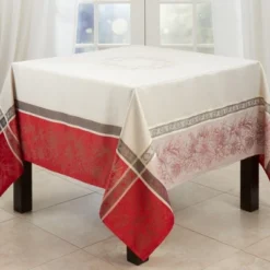Saro Lifestyle Tablecloth With Jacquard Christmas Design 9 Saro Lifestyle Tablecloth With Jacquard Christmas Design -Winter Glow Store GUEST 515ec808 496d 419b 8239 66304b1b572f