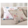 20"x20" Oversize Down Filled Floral Print Square Throw Pillow White - Saro Lifestyle