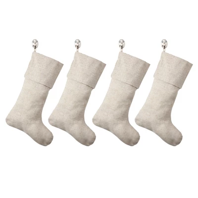 Saro Lifestyle Solid Color Toscana Christmas Stocking 7 Saro Lifestyle Solid Color Toscana Christmas Stocking - Image 7