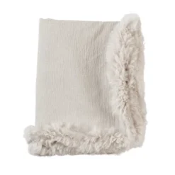 Saro Lifestyle Plush Lamb Fur Border Linen Throw Blanket 7 Saro Lifestyle Plush Lamb Fur Border Linen Throw Blanket -Winter Glow Store GUEST 554fd8e1 4906 40f2 b25e 1efee1158084