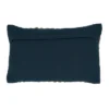 12"x20" Oversize Rope Design Poly Filled Lumbar Throw Pillow Navy Blue - Saro Lifestyle: Cotton & Jute, Indoor Decorative Accessory