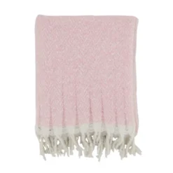 Saro Lifestyle Chic Faux Mohair Herringbone Fringed Throw -Winter Glow Store GUEST 5ab55546 7614 4ea0 a16e 20193984a821