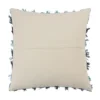 Saro Lifestyle Down-Filled Striped Fringe Throw Pillow