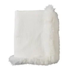Saro Lifestyle Plush Lamb Fur Border Linen Throw Blanket 8 Saro Lifestyle Plush Lamb Fur Border Linen Throw Blanket -Winter Glow Store GUEST 5cf52ad1 af56 404b 9646 fe1bf6f301ac
