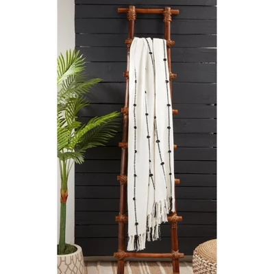 Saro Lifestyle Cotton Throw With Knotted Design 3 Saro Lifestyle Cotton Throw With Knotted Design - Image 3