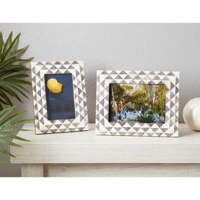 Saro Lifestyle Sleek Geometric Photo Frame 2 Saro Lifestyle Sleek Geometric Photo Frame - Image 2