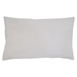Saro Lifestyle Velvet Faux Fur Throw Pillow With Poly Filling, White, 12"x20"
