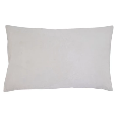 Saro Lifestyle Velvet Faux Fur Throw Pillow With Poly Filling, White, 12"x20" 1 Saro Lifestyle Velvet Faux Fur Throw Pillow With Poly Filling, White, 12"x20"