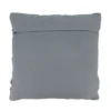 Saro Lifestyle Rope Design Throw Pillow With Down Filling, Grey, 18" X 18"