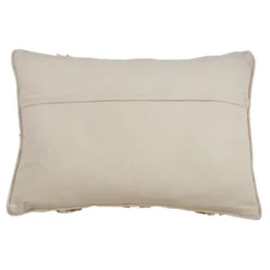 Saro Lifestyle Saro Lifestyle Block Print Design Pillow Cover, Blue, 16"x24"