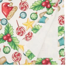 Saro Lifestyle Christmas Table Runner, 14"x72", Multi