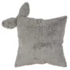 Deer Head Square Throw Pillow Red - Saro Lifestyle