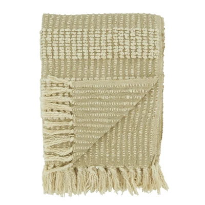 Saro Lifestyle Woven Throw Blanket With Stripe Design 2 Saro Lifestyle Woven Throw Blanket With Stripe Design - Image 2