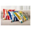 20"x20" Embroidered Brushstroke Design Throw Pillow - Saro Lifestyle