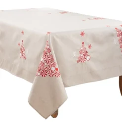 Saro Lifestyle Holiday Tablecloth With Peppermint Christmas Tree Design 8 Saro Lifestyle Holiday Tablecloth With Peppermint Christmas Tree Design -Winter Glow Store GUEST 699f6a69 96eb 4b00 973d 50074bd079b9