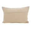 12"x20" Oversize Boho Twist Down Filled Lumbar Throw Pillow Beige - Saro Lifestyle