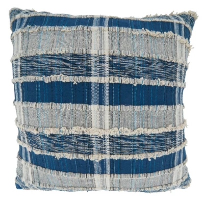 Saro Lifestyle Saro Lifestyle Striped Design Woven Cotton Pillow Cover 4 Saro Lifestyle Saro Lifestyle Striped Design Woven Cotton Pillow Cover - Image 4