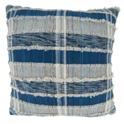 Saro Lifestyle Striped Woven Cotton Throw Pillow With Down Filling -Winter Glow Store GUEST 6c4d57be 8552 43af 8828 95e7e0bd2fab