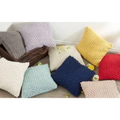 20"x20" Oversize Down Filled Crochet Pom-Pom Square Throw Pillow - Saro Lifestyle 12 20"x20" Oversize Down Filled Crochet Pom-Pom Square Throw Pillow - Saro Lifestyle -Winter Glow Store GUEST 6cc28c40 8ca6 467a 99f5 473855273d02