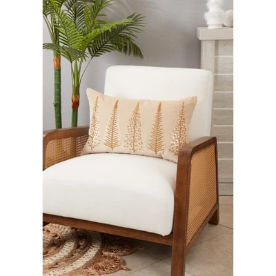 Saro Lifestyle Merry And Bright Beaded Christmas Trees Poly Filled Throw Pillow 2 Saro Lifestyle Merry And Bright Beaded Christmas Trees Poly Filled Throw Pillow - Image 2