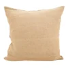 20"x20" Oversize Stitched Seashells Down Filled Square Throw Pillow Beige - Saro Lifestyle