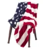 50"x60" American Flag Stars Striped Fleece Throw Blanket - Saro Lifestyle