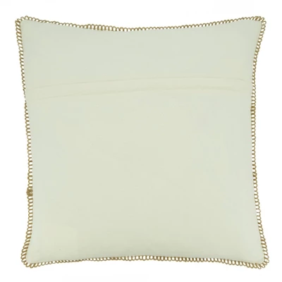 20"x20" Oversize Sea Fan Square Throw Pillow Aqua Blue - Saro Lifestyle: Indoor Coastal Decor, Couch Accessory 1 20"x20" Oversize Sea Fan Square Throw Pillow Aqua Blue - Saro Lifestyle: Indoor Coastal Decor, Couch Accessory