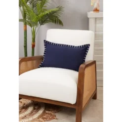 20"x20" Oversize Minimalist Chic Chunky Whip Stitch Poly Filled Square Throw Pillow Navy Blue - Saro Lifestyle 3 20"x20" Oversize Minimalist Chic Chunky Whip Stitch Poly Filled Square Throw Pillow Navy Blue - Saro Lifestyle -Winter Glow Store GUEST 7768b5ba 5029 4a2d 8c6d 1b2b96b3b206