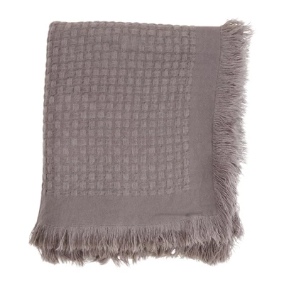 Saro Lifestyle Throw Blanket With Waffle Weave Design 7 Saro Lifestyle Throw Blanket With Waffle Weave Design - Image 7