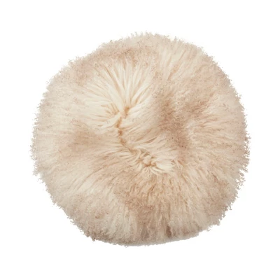 Saro Lifestyle Mongolian Lamb Fur Stool 2 Saro Lifestyle Mongolian Lamb Fur Stool - Image 2