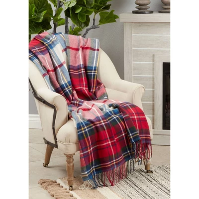 50"x60" Casual Plaid Design Throw Blanket - Saro Lifestyle 3 50"x60" Casual Plaid Design Throw Blanket - Saro Lifestyle - Image 3