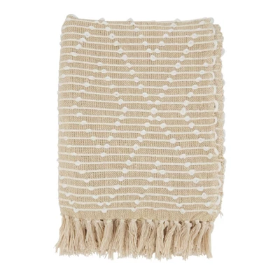 50"x60" Diamond Woven Throw Blanket With Tassel - Saro Lifestyle 4 50"x60" Diamond Woven Throw Blanket With Tassel - Saro Lifestyle - Image 4