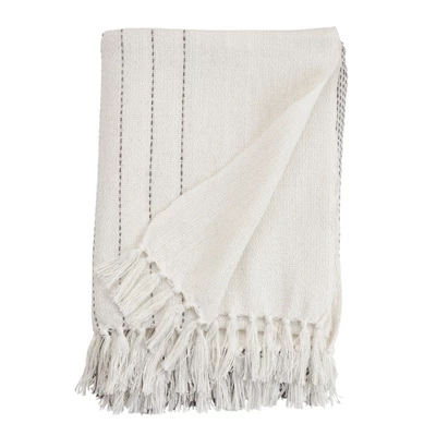 Saro Lifestyle Cotton Throw With Kantha Stitched Design 1 Saro Lifestyle Cotton Throw With Kantha Stitched Design