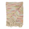 Saro Lifestyle Tasseled Throw With Confetti Design