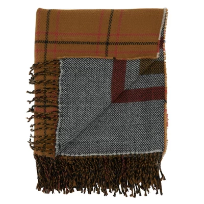 50"x60" Reversible Plaid Throw Blanket Rust - Saro Lifestyle 1 50"x60" Reversible Plaid Throw Blanket Rust - Saro Lifestyle