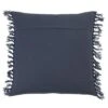 Saro Lifestyle Stitched Line Decorative Pillow Cover, Blue, 20"