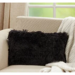 Classic Down-Filled With Faux Fur Design Throw Pillow - Saro Lifestyle -Winter Glow Store GUEST 85b81d7a c51d 483d 9229 757844cd2b4d