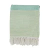 50"x60" Chromatic Charm Color Block Throw Blanket Blue - Saro Lifestyle: Cozy, All-Season Cotton Weave, Machine Washable